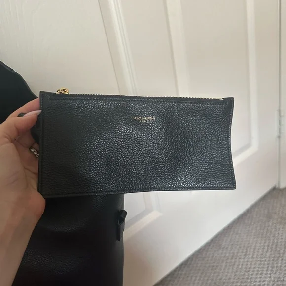 Saint Laurent Black Leather Hobo Bag - Picture 8 of 9